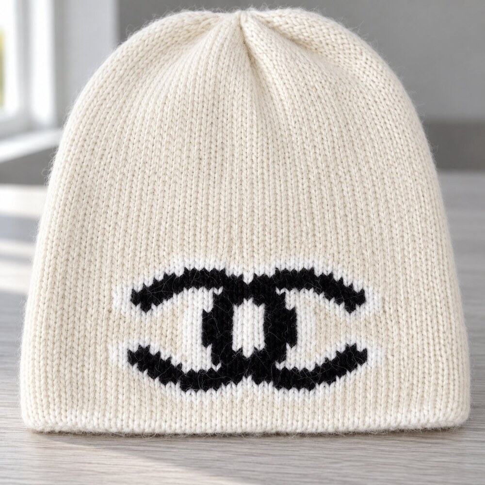 CHANEL CC Cashmere Knit Beanie - Picture 5 of 6